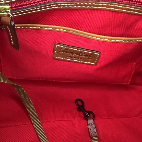 Dooney plumeria floral barrel satchel - Picture 13 of 16